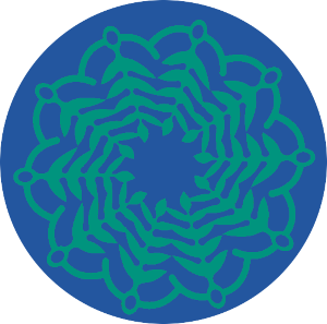The Tupu Nuku Logo. A circle of stylised fern fronds